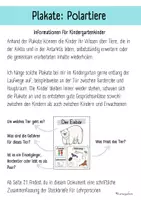 Vorschau - Poster - Plakate: Sachwissen Polartiere für Kindergarten (Poster, Arktis, Antarktis) - Seite 1
