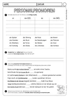 Vorschau - Arbeitsblätter - Pronomen (29 Übungsseiten) - Seite 1