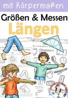 Vorschau - Arbeitsblätter - Größen & Messen : Längen - für die 1. / 2./ 3. Klasse - inklusive Körpermaße - Deckblatt