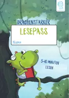 Vorschau - Arbeitsblätter - Lesepass: Drachenstark - Deckblatt