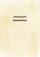 Vorschau - Aufgabenkarten - Arbeitsschritte Moosgummidruck - Seite 1