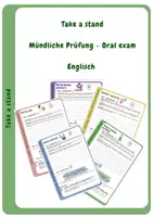 Vorschau - Arbeitsblätter - Mündliche Prüfung oral exam Take a stand Englisch mit Lösung - Deckblatt