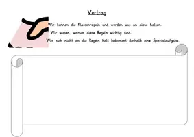 Vorschau - Merkblätter - Regeln Kunstunterricht in klein und passender Verhaltensvertrag - Seite 3