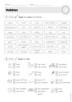 Vorschau - Arbeitsblätter - Hobbies: Arbeitsblätter mit Lösung (free time activities) - Seite 2