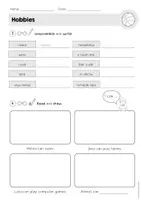 Vorschau - Arbeitsblätter - Hobbies: Arbeitsblätter mit Lösung (free time activities) - Seite 3