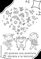 Vista previa - Manualidades / Dibujos para colorear - Mural colaborativo- DÍA DEL LIBRO - página 2