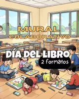 Vista previa - Manualidades / Dibujos para colorear - Mural colaborativo- DÍA DEL LIBRO - Portada