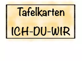 Vorschau - Präsentationen/Tafelbilder - ICH-DU-WIR Karten (Tafelmaterial) - Deckblatt