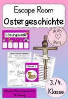Vorschau - Stationenlernen - Escape Room: Ostergeschichte (mit Lösung) - Deckblatt