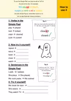 Vorschau - Arbeitsblätter - My Simple Past Booklet (inkusive Aufgabenpaket) - Deckblatt