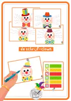 Voorbeeld - De schrijf-clown - Voorblad