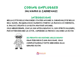 anteprima - Esercizi - Coding Unplugged - Salviamo il Carnevale! - Pagina 1