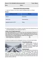 Vorschau - Test - Klassenarbeit: Naturwissenschaften - Wasser (bearbeitbar + EWH) - Deckblatt