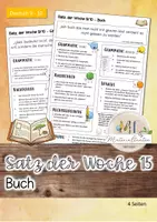 Vorschau - Arbeitsblätter - Satz der Woche 15: Klasse 8-10 - Deckblatt