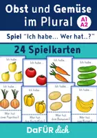 Vorschau - Spiele - Obst und Gemüse im Plural | Lesespiel | DaF DaZ | A1 A2 - Deckblatt