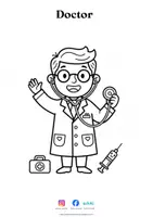 Vista previa - Manualidades / Dibujos para colorear - Colorear las Profesiones - página 3