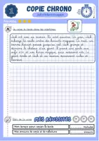 Aperçu - Feuilles d'exercices - Fiches copie chrono CP et CE1 - Page 3