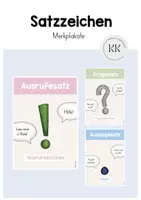 Vorschau - Arbeitsblätter - MATERIALPAKET - Merkplakate für den Deutschunterricht - Seite 1