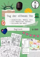 Vorschau - Mal- und Bastelvorlagen - Englisch - Tag der offenen Tür & Schnupperstunde - Deckblatt