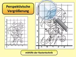 Vorschau - Stundenentwürfe - KUNSTPAKET: Rastertechnik/Rastervergrößerung - Seite 3
