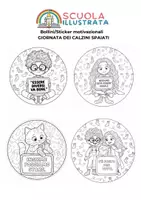 anteprima - Materiale di supporto/inclusione - Bollini / Sticker motivazionali Giornata Calzini Spaiati - Pagina 2