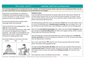 Vorschau - Arbeitsblätter - Kurzgeschichte als Lese- und Schreibtraining in Grundschrift - Seite 1
