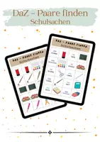 Vorschau - Spiele - MEGA-PAKET: 5x Paare finden (Legespiele) | Wortschatz - Basis | DaZ & DaF | Grundschule - Seite 2