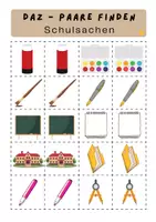 Vorschau - Spiele - MEGA-PAKET: 5x Paare finden (Legespiele) | Wortschatz - Basis | DaZ & DaF | Grundschule - Seite 3
