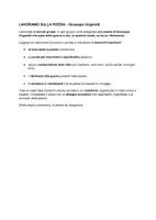 anteprima - Programmi scolastici / Materiali per docenti - Flipped lesson - le poesie di Giuseppe Ungaretti - Pagina 1