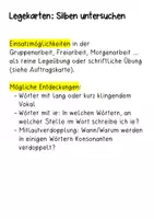 Vorschau - Aufgabenkarten - Legeübung offene und geschlossene Silbe - Seite 1