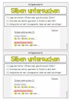 Vorschau - Aufgabenkarten - Legeübung offene und geschlossene Silbe - Seite 2