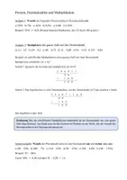 Vorschau - Arbeitsblätter - Prozent, Dezimalzahlen und Multiplikation - Deckblatt