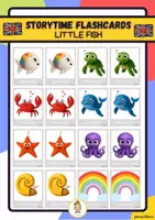 Vista previa - Tarjetas / Manipulativos - Little Fish Storytime Flashcards and remember - Portada