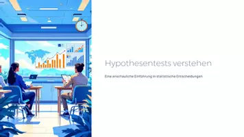 Vorschau - Präsentationen/Tafelbilder - Hypothesentests verstehen – Präsentation Stochastik Mathematik Sek II - Deckblatt