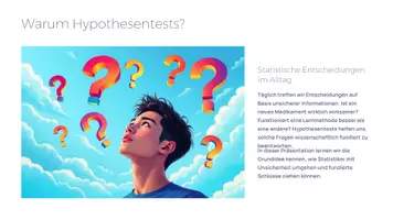Vorschau - Präsentationen/Tafelbilder - Hypothesentests verstehen – Präsentation Stochastik Mathematik Sek II - Seite 1