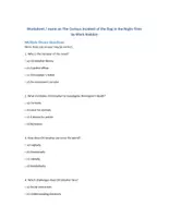 Vorschau - Arbeitsblätter - Arbeitsblatt zu "The Curious Incident of the Dog in the Night-Time" by Mark Haddon - Seite 1