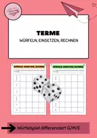 Vorschau - Arbeitsblätter - Terme - Würfeln, Einsetzen, Rechnen - Deckblatt