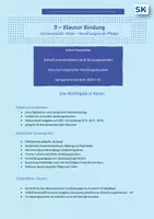 Vorschau - Klassenarbeiten - Klausur: Bindung | BFS Sozialwesen | Fokus: Beziehungsvolle Pflege - Deckblatt