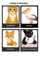 Vista previa - Manualidades / Dibujos para colorear - TODAY IS MONDAY: Complete Storytime Pack - página 3