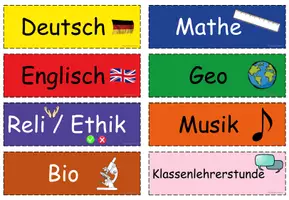 Vorschau - Poster - Dekoration: Stundenplan-Schilder - Seite 3