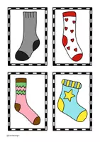 Vorschau - Mal- und Bastelvorlagen - Basteln Socken, Schnitzeljagd Welt-Down-Syndrom-Tag - Seite 3