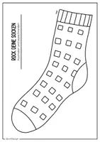 Vorschau - Mal- und Bastelvorlagen - Basteln Socken Ausgeschnitten für Welt-Down-Syndrom-Tag - Seite 2
