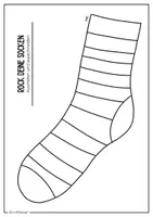 Vorschau - Mal- und Bastelvorlagen - Basteln Socken Ausgeschnitten für Welt-Down-Syndrom-Tag - Seite 3