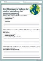 Vorschau - Arbeitsblätter - Bevölkerungsverteilung der Welt – Verteilung der Weltbevölkerung - Seite 3