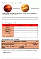 Vorschau - Arbeitsblätter - Lesetext Mars und Venus mit Fragen - Seite 2