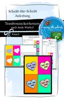 Vorschau - Mal- und Bastelvorlagen - Traubenzuckerherzen nach Andy Warhol: Anleitung - Deckblatt