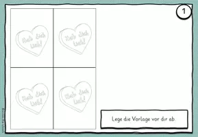 Vorschau - Mal- und Bastelvorlagen - Traubenzuckerherzen nach Andy Warhol: Anleitung - Seite 2