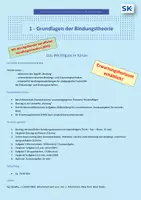 Vorschau - Arbeitsblätter - Grundlagen der Bindungstheorie | Bindung | BFS Sozialwesen - Deckblatt