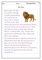 Vorschau - Arbeitsblätter - Lesen: Savannentiere - Leseverstehen - Seite 2