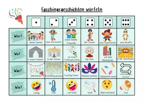 Vorschau - Arbeitsblätter - Materialpaket Reizwortgeschichten Geschichten würfeln - Seite 2